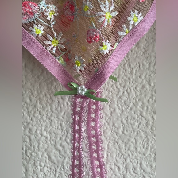 NWT For Love & Lemons Tutti Frutti Shimmer Garter - Picture 8 of 13